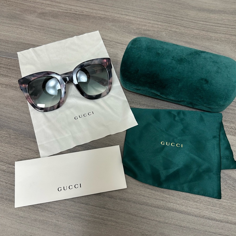 Gucci Women's Gorgeous Oversized Crystal Embellished Sunglasses
